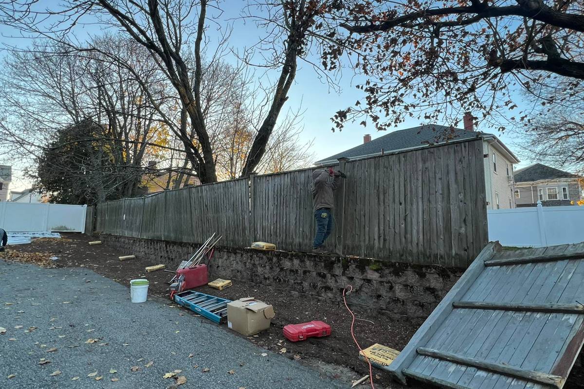 Custom fence repair and replacement services in Middleton MA