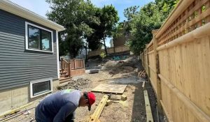 How to Fix a Leaning Fence Post Without Digging: Easy DIY and Professional Repair Guide residential fence post line repair and installation work Residential fence line repair and post alignment installation for long term fence stability